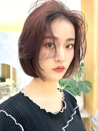 ショート 🍑韓国風レイヤー 🍑莉子のヘアスタイル