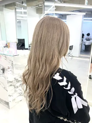 ロング カラー パーマ ヘアアレンジ メンズ キッズ ボブ×自然な縮毛矯正 RYOGAのヘアスタイル