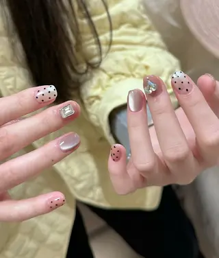 ショート めぐみのネイルサロン スタッフ練習のネイルデザイン