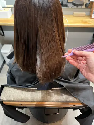 ミディアム カラー パーマ ヘアアレンジ メンズ キッズ ネイル マツエク・マツパ アイブロウ 久木原 ゆりのヘアスタイル