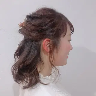 ミディアム やました りなのヘアスタイル