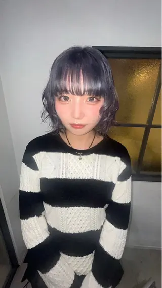 ショート カラー ヒマリ デザインカラーのヘアスタイル