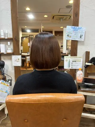 ミディアム 徳永　髪質改善 カラー🪄💫のヘアスタイル