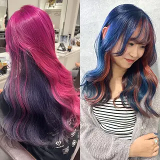 セミロング カラー Grow by NYNY 打越裕樹のヘアスタイル