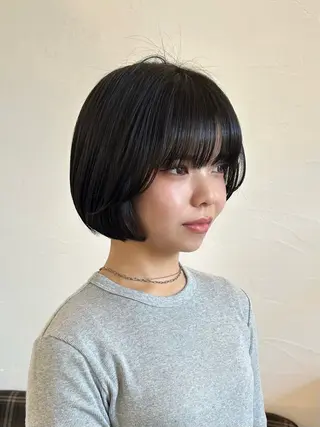 ミディアム 水谷 優華のヘアスタイル