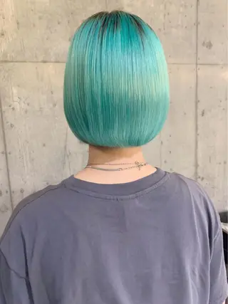 ショート 透明感カラー🌿ボブ ✨飛田 ケイのヘアスタイル
