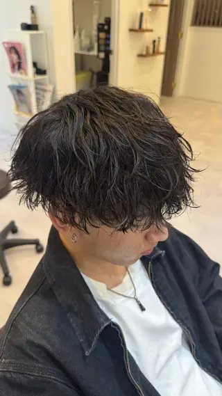 パーマ メンズ 松ヶ迫 珠里のヘアスタイル