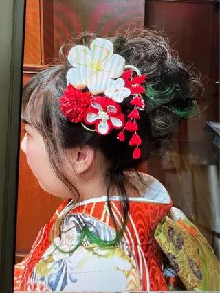 ヘアアレンジ 伴 香織のヘアスタイル