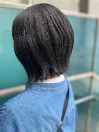 セミロング カラー パーマ ヘアアレンジ メンズ キッズ ネイル マツエク・マツパ アイブロウ 久木原 ゆりのヘアスタイル