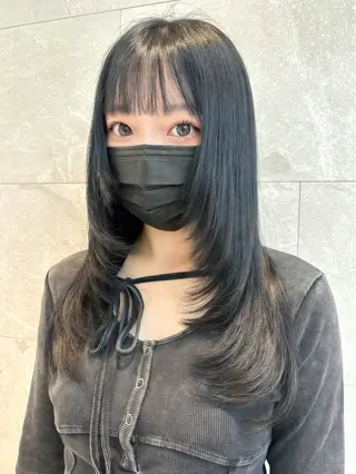 ロング 🦋高瀬寛菜🦋 韓国レイヤーのヘアスタイル