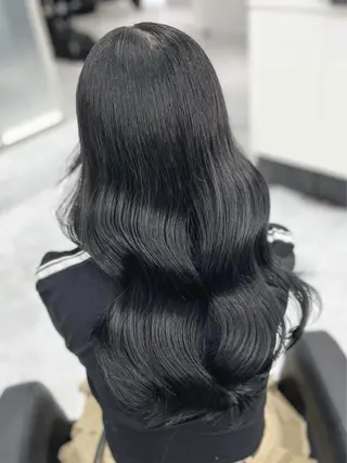 ロング カラー 髪質改善Ⅰ透明感 艶カラーⅠたつやのヘアスタイル