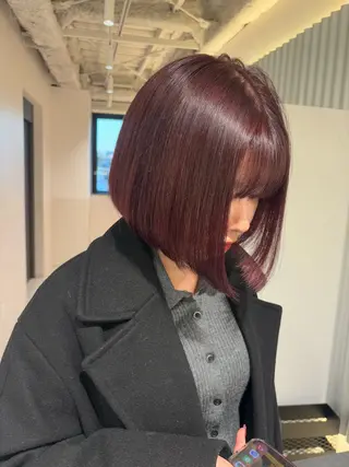 ショート カラー ヘアアレンジ 押切 響　のヘアスタイル