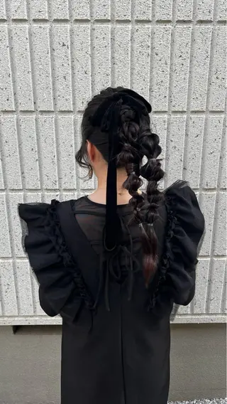 ロング カットモデル 🦋‪熊田 史織のヘアスタイル