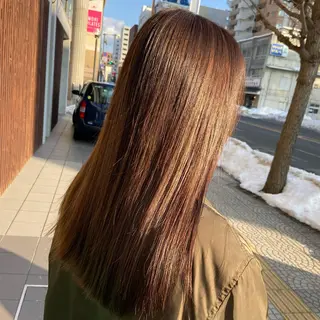 ロング カラー 💜推しインナー カラー/菊池柊真💜のヘアスタイル