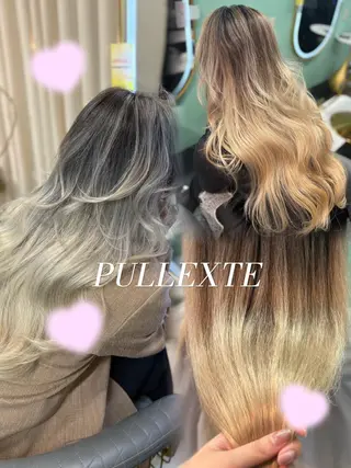 ロング カラー&プルエクステ 大人気！！のヘアスタイル