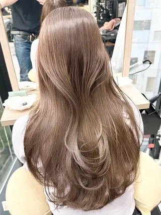 セミロング ✨透明感カラー 恵比寿HAYATO✨のヘアスタイル