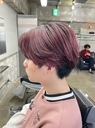 ショート カラー メンズ 亀井隆汰/メンズ専門 パーマ/フェード可のヘアスタイル
