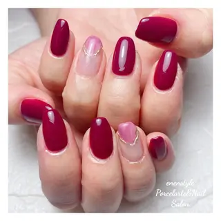 ミディアム ネイル 🐾enen style 🐾のネイルデザイン