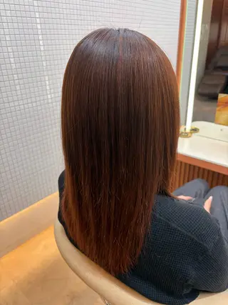 セミロング 浦野 杏菜のヘアスタイル