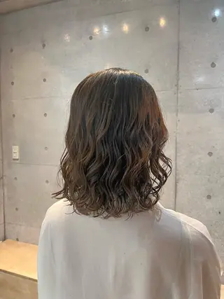 ミディアム 🌿朝5分でお洒落 パーマスタイル🌿のヘアスタイル