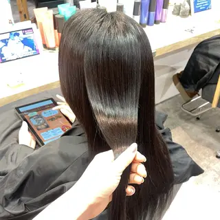 銀座:似合わせカラー オリーブ🫒アレンジのヘアスタイル