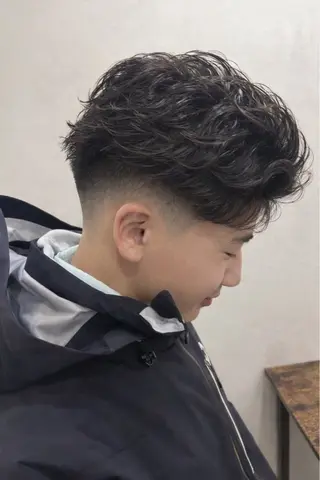 ショート パーマ メンズ 【メンズパーマ特化】 リュウのヘアスタイル