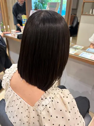 ミディアム ケアブリーチカラー 樋口 莉奈のヘアスタイル