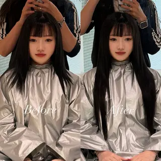ロング カラー シールエクステ特化 ハイトーン、NANAのヘアスタイル