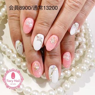 ネイル 💗🪽Tiary Nail🪽💗のネイルデザイン