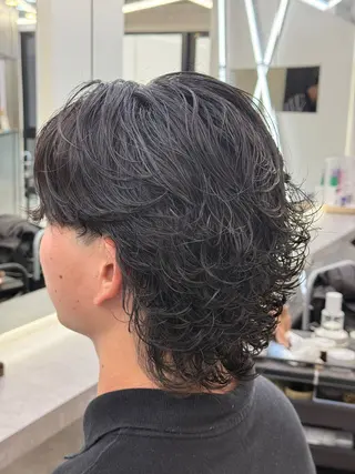 ミディアム パーマ メンズ 🇺🇸メンズ特化/ 四辻 凱斗🇺🇸のヘアスタイル