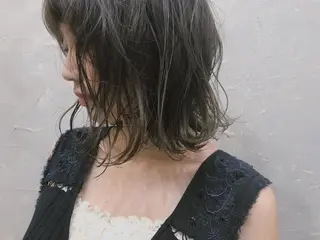 セミロング カラー 古山 勇太のヘアスタイル
