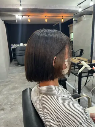 ショート カラー パーマ ヘアアレンジ 曲がる縮毛矯正特化 亮輔【江坂駅すぐ】のヘアスタイル