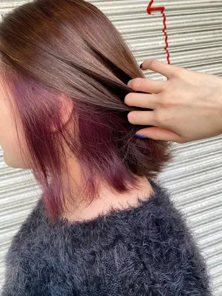 ショート カラー 銀座メンズ専門🖤 叶奈々のヘアスタイル