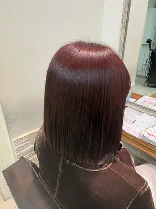 ミディアム もえ🪽🫧縮毛矯正 /カラー/ヘアアレのヘアスタイル