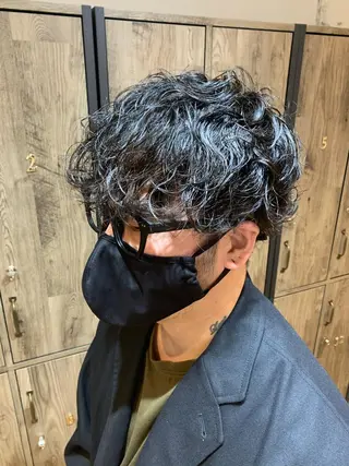 ミディアム メンズ 三矢 ちなつのヘアスタイル
