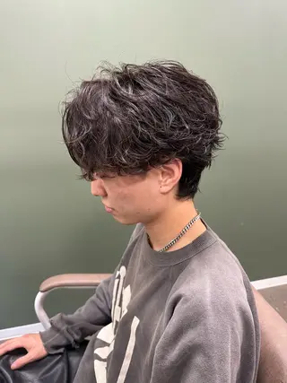 パーマ メンズ TELA HAIR 副代表RIKUのヘアスタイル