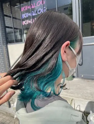 ミディアム カラー 巽 滉太のヘアスタイル