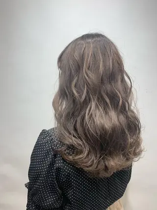 セミロング カラー 中野 竜介のヘアスタイル