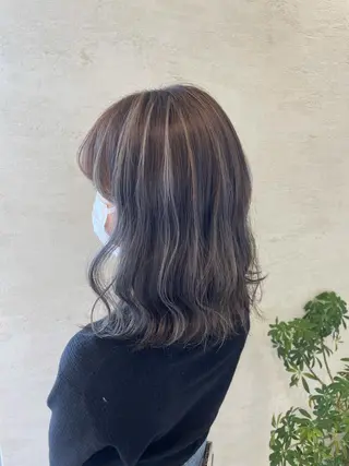 ミディアム カラー ヘアアレンジ YUI𓍯エクステ /ニュアンスカラーのヘアスタイル