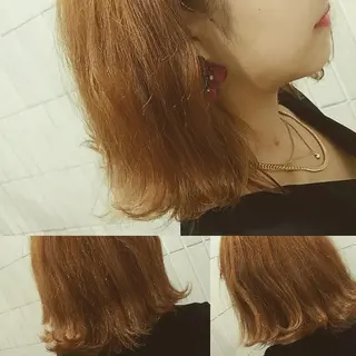 ミディアム カラー ヘアアレンジ Cecilhair 店長松本のヘアスタイル