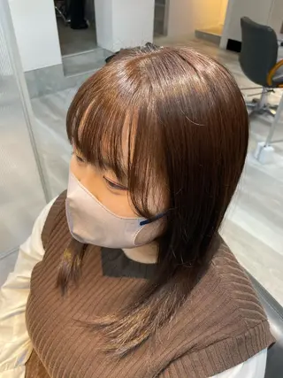 ミディアム ⭐️髪質改善カラー lisaaaa⭐️のヘアスタイル