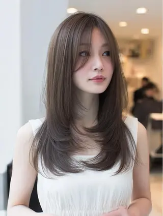 セミロング 生艶髪&レイヤー🔔 渋谷お薦めNo.1✨のヘアスタイル