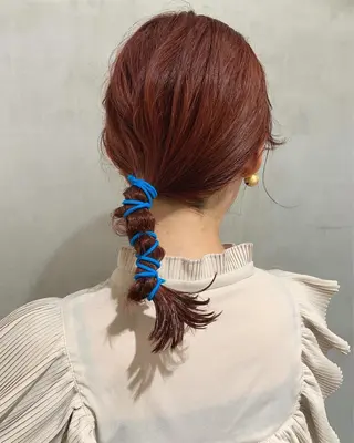 ミディアム カラー ヘアアレンジ 優作 〜圧倒的信頼〜のヘアスタイル