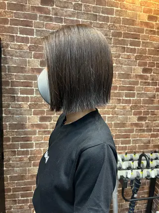 ミディアム カラー パーマ ヘアアレンジ メンズ キッズ ネイル マツエク・マツパ アイブロウ 久木原 ゆりのヘアスタイル