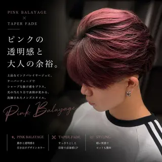 カラー メンズ ミディアム TAKA|名駅| 清潔感×上品垢抜けのヘアスタイル