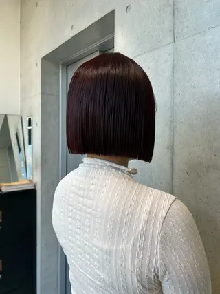 ショート カラー ヘアアレンジ ボブ艶モテカラー🫧 カリンのヘアスタイル