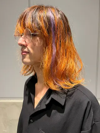 ロング カラー COME HAIR カイのヘアスタイル