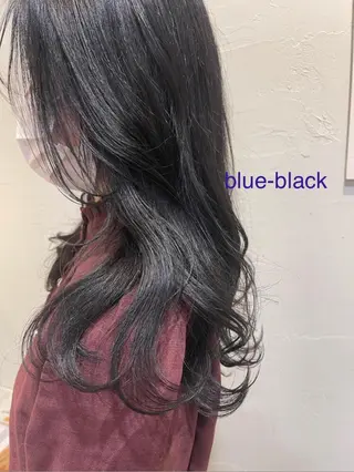 ロング カラー 赤み消しカラー/透 明感カラー/有吉優香のヘアスタイル