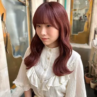 セミロング パーマ クロスパーマ/ YAGIのヘアスタイル