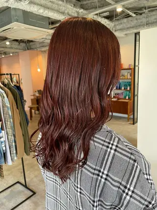 セミロング カラー ヘアアレンジ REONA🪽✨薬院 レイヤーカット🫧のヘアスタイル